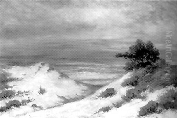 Monteray Coast Oil Painting by Bertha Stringer Lee