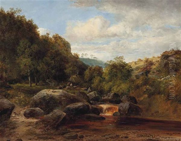 A Quiet Nook, North Wales Oil Painting by Frederick Richard Lee, R.A.