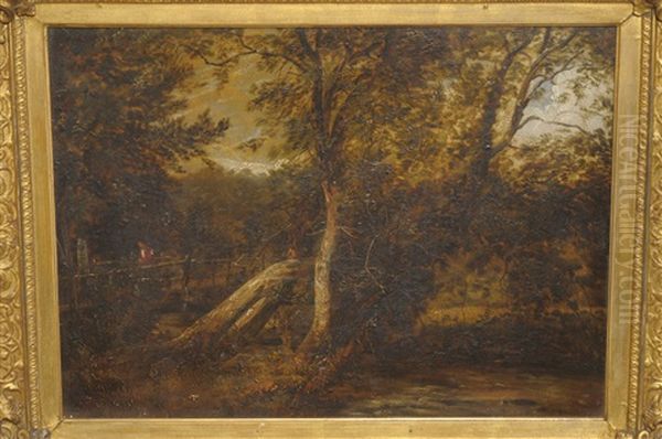 On The Dove Oil Painting by Frederick Richard Lee, R.A.