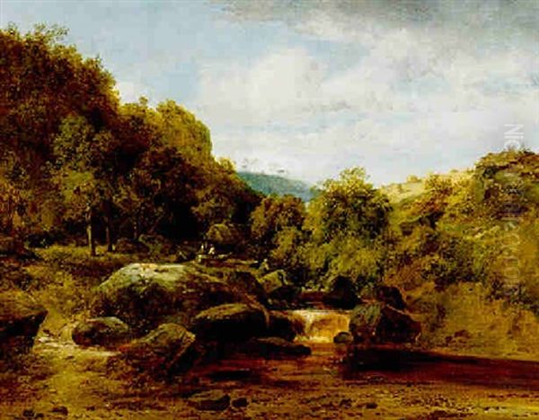 A Quiet Nook Oil Painting by Frederick Richard Lee, R.A.