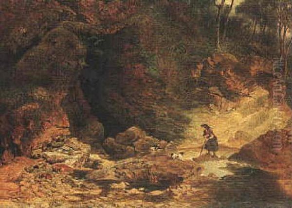 A Wild Place Oil Painting by Frederick Richard Lee, R.A.