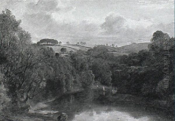 Frenchman's Creek Oil Painting by Frederick Richard Lee, R.A.