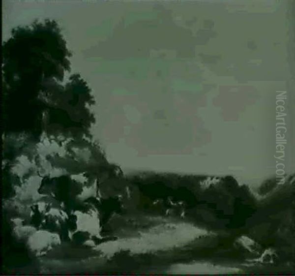 Im Schottischen Hochland Oil Painting by Frederick Richard Lee, R.A.