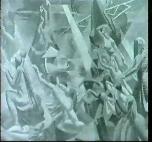 The Flood Oil Painting by Henry C. Lee