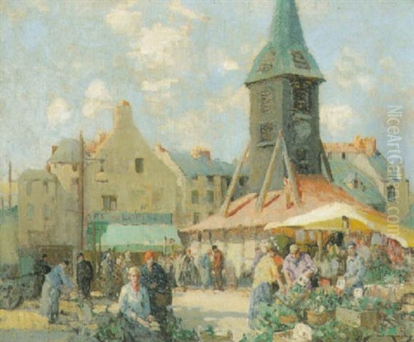 The Old Clocktower, Honfleur Oil Painting by William Lee-Hankey