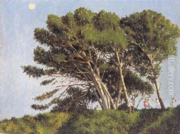 Arbres De La Cote D'azur Oil Painting by Jef Leempoels