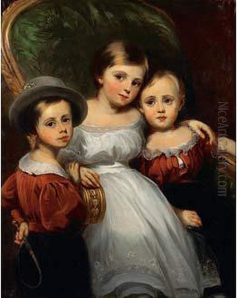 Portrait De Famille Oil Painting by Jean Hilaire Belloc