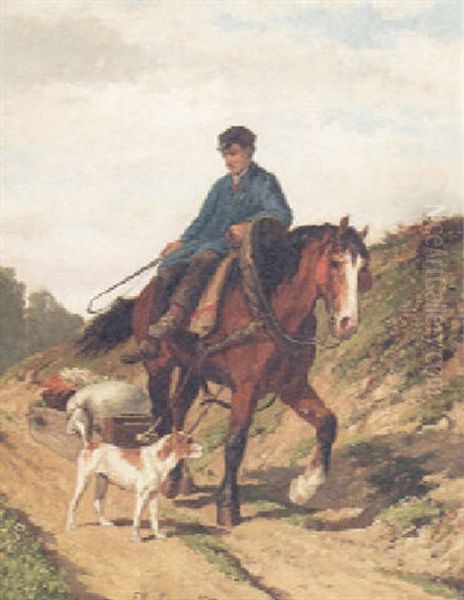 The Ride Home Oil Painting by Frans Van Leemputten