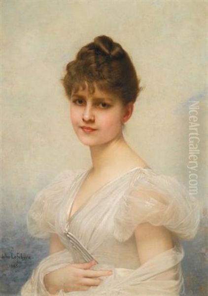 Edith Warren Miller Oil Painting by Jules Joseph Lefebvre