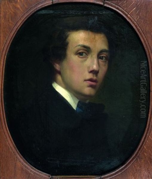 Portrait De Jeune Homme A La Lavalliere Oil Painting by Jules Joseph Lefebvre