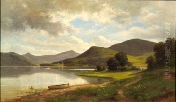 Lake George Oil Painting by Nikolay Tysland Leganger