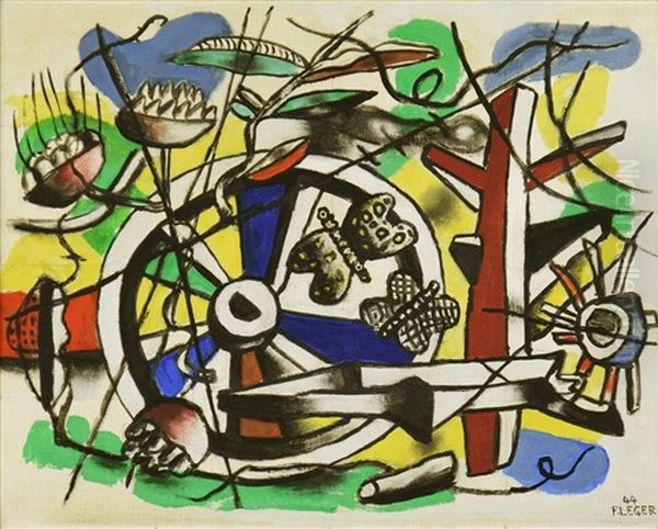 La Ferme Oil Painting by Fernand Leger