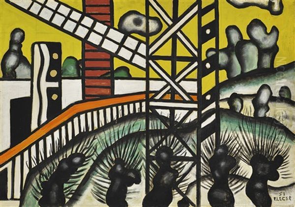 Paysage D'hiver Oil Painting by Fernand Leger