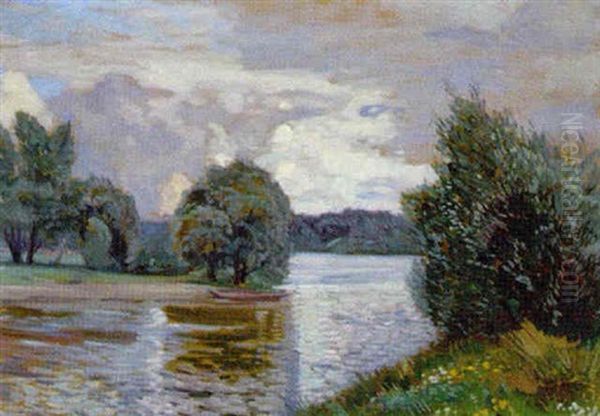 Abend Oil Painting by Wilhelm Legler