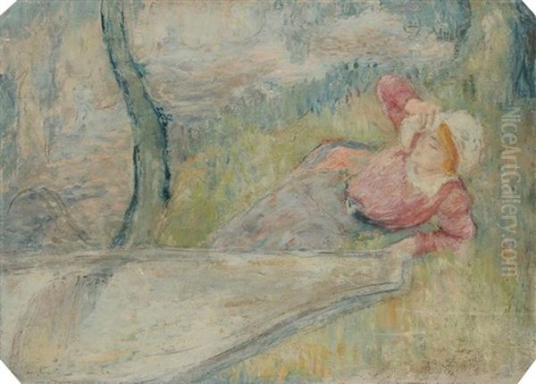 Le Repos Champetre Oil Painting by Louis Legrand