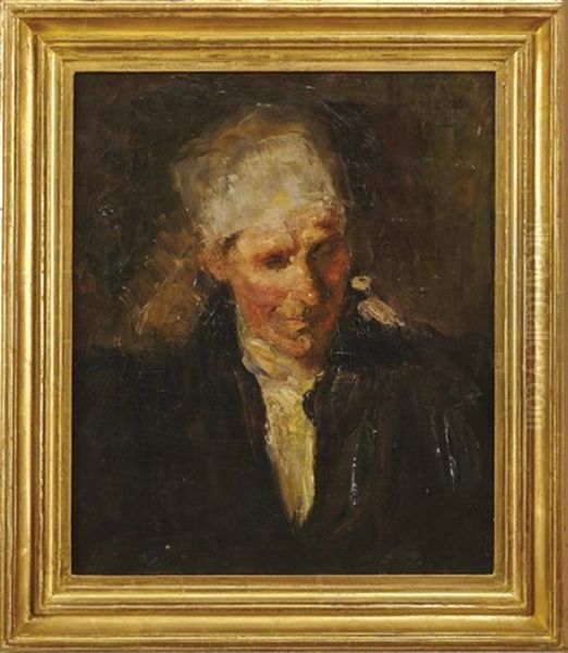 Portrait Einer Alten Frau Oil Painting by Wilhelm Leibl