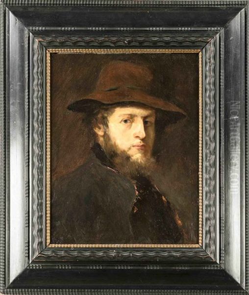 Portrait Des Malers Victor Muller Oil Painting by Wilhelm Leibl