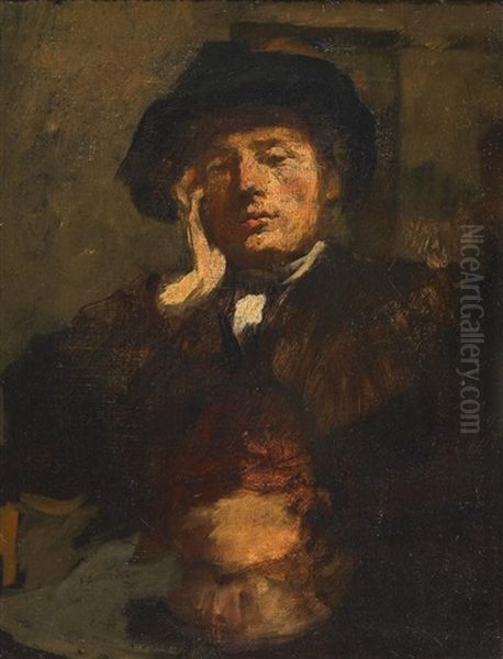 Bildnis Des Herrn Senators Dreesen Oil Painting by Wilhelm Leibl