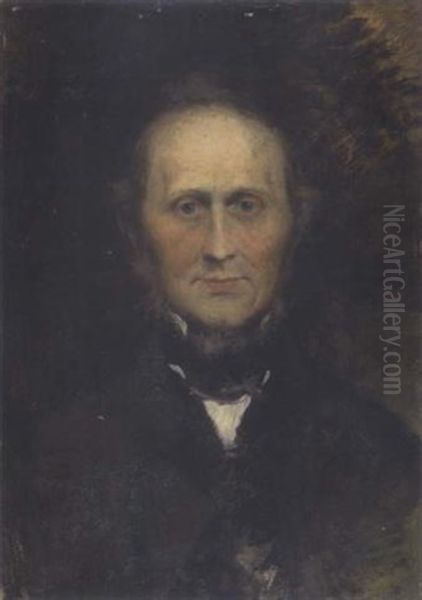 Herrenportrat Oil Painting by Wilhelm Leibl