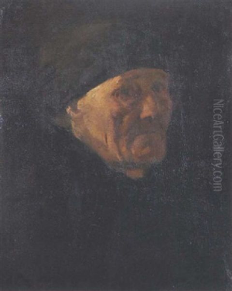 Alte Bauerin Oil Painting by Wilhelm Leibl