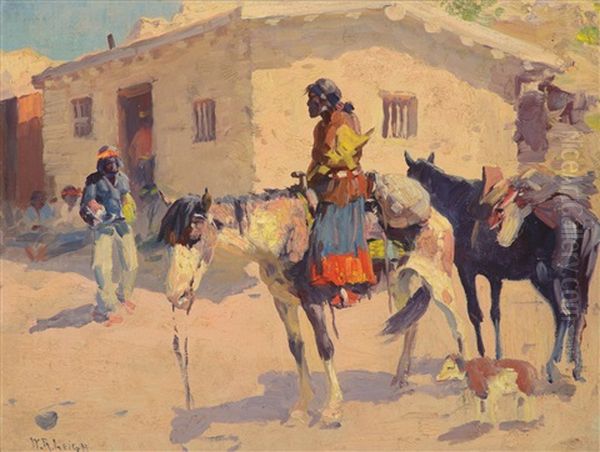 Kayenta Trading Store Oil Painting by William Robinson Leigh