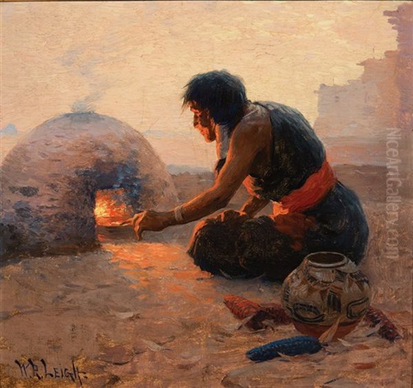 Potter Of Orabi Oil Painting by William Robinson Leigh