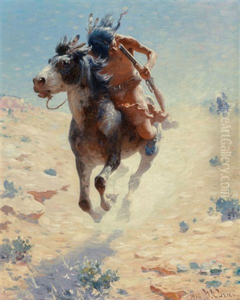 Indian Rider Oil Painting by William Robinson Leigh