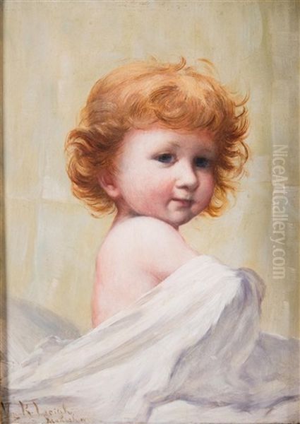 Portrait Of A Girl Oil Painting by William Robinson Leigh