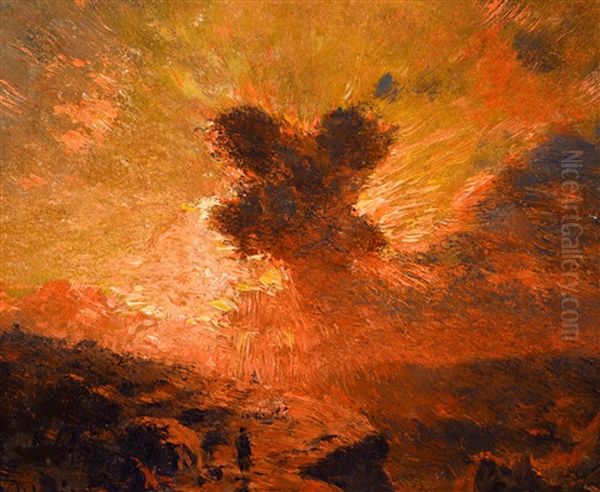 Sunset - Return Of The Shepherd Oil Painting by William Robinson Leigh