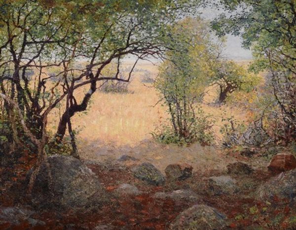 View From The Rock Camp In Tanganyika Oil Painting by William Robinson Leigh