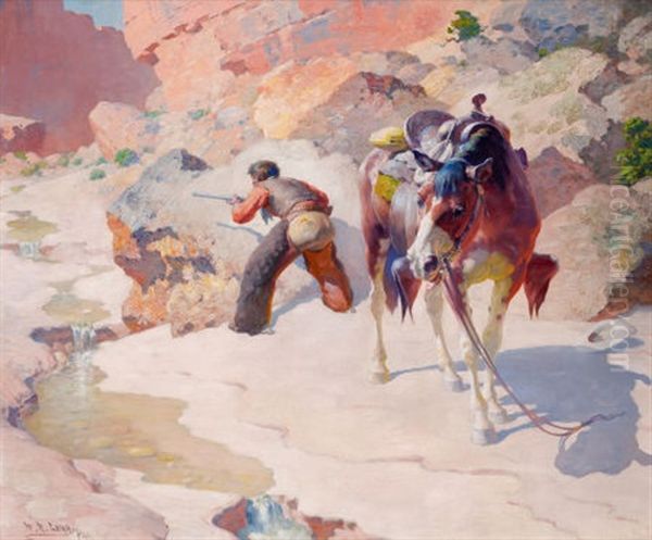 Renegade At Bay Oil Painting by William Robinson Leigh
