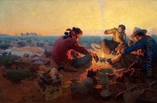 Home, Sweet Home Oil Painting by William Robinson Leigh