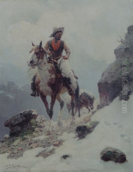 The Bear Tracker Oil Painting by William Robinson Leigh