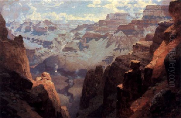 A View Into The Grand Canyon Oil Painting by William Robinson Leigh