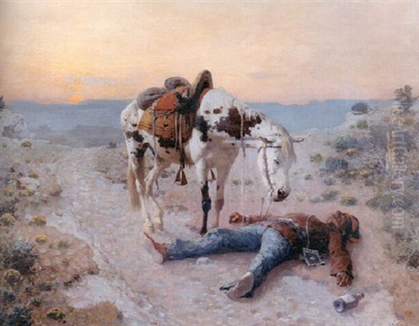 Faithful Oil Painting by William Robinson Leigh