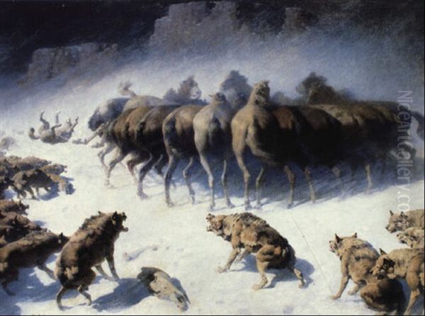 The Struggle For Existence Oil Painting by William Robinson Leigh