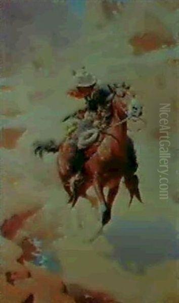 Ready To Shoot Oil Painting by William Robinson Leigh