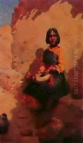 Selling Pottery Oil Painting by William Robinson Leigh