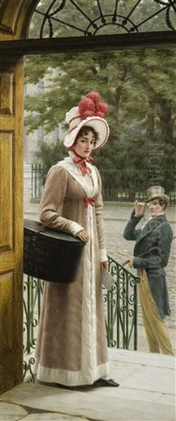 Dangerous Trail Oil Painting by Edmund Blair Blair Leighton