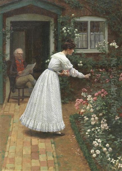The Pick Of The Posy Oil Painting by Edmund Blair Blair Leighton