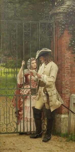 What Shall I Say Oil Painting by Edmund Blair Blair Leighton
