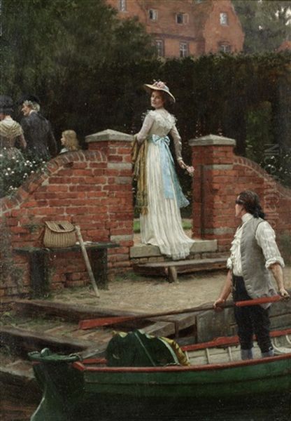 The Glance That Enchants Oil Painting by Edmund Blair Blair Leighton