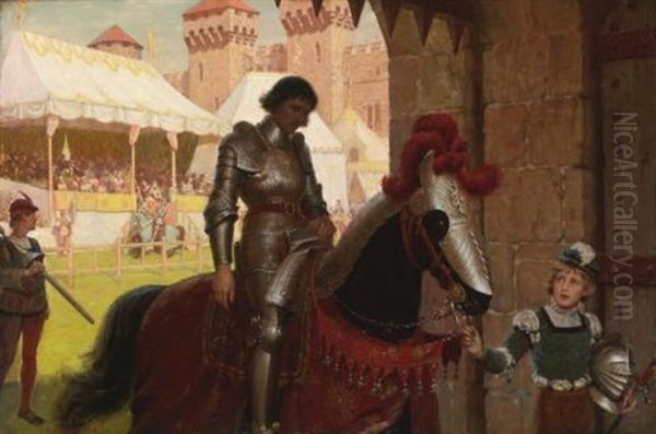 Vanquished Oil Painting by Edmund Blair Blair Leighton