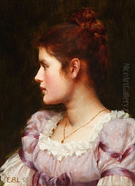 Study Oil Painting by Edmund Blair Blair Leighton