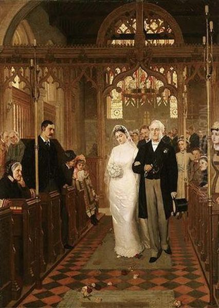 Till Death Us Do Part Oil Painting by Edmund Blair Blair Leighton