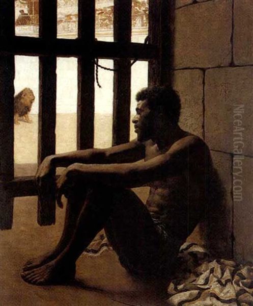 A Christian Slave Oil Painting by Edmund Blair Blair Leighton