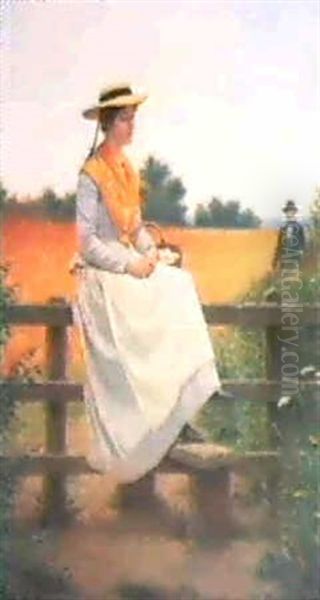 Right Of Way Oil Painting by Edmund Blair Blair Leighton