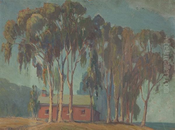 Schoolhouse, Morro Bay Oil Painting by Kathryn Woodman Leighton