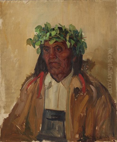 Medicine Man Oil Painting by Kathryn Woodman Leighton