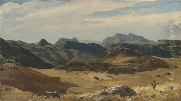 The Sierra Nevada, Spain Oil Painting by Lord Frederick Leighton